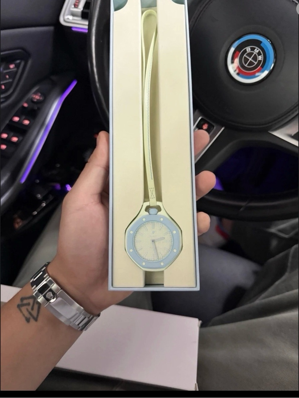 Women's Light Yellow Strap Watch -